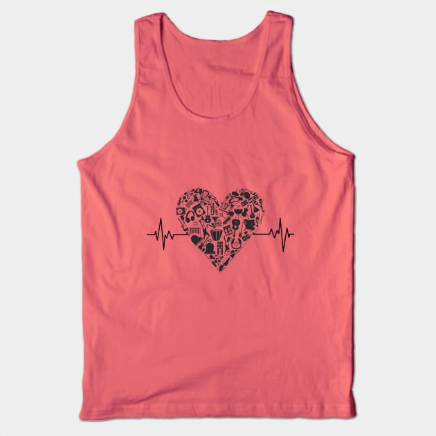 Music is life T-shirt Tank Top by Perfectprints